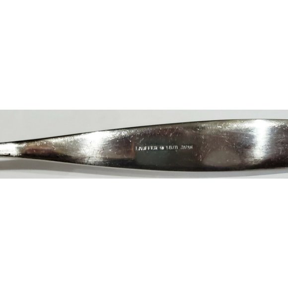 Towle Lauffer BEDFORD Cold Meat Serving Fork silverware 18/8 stainless Japan - Picture 11 of 11